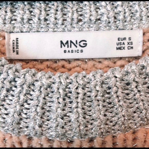 MANGO Pink Metallic sweater - Picture 6 of 7